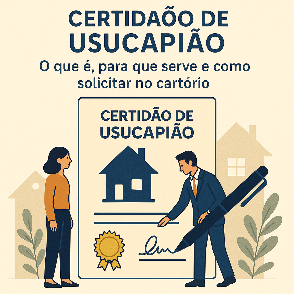Certidão de usucapião: o que é, para que serve e como solicitar no cartório