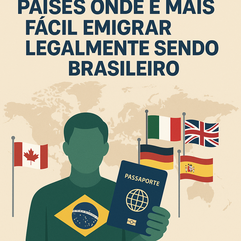 Países onde é mais fácil emigrar legalmente sendo brasileiro