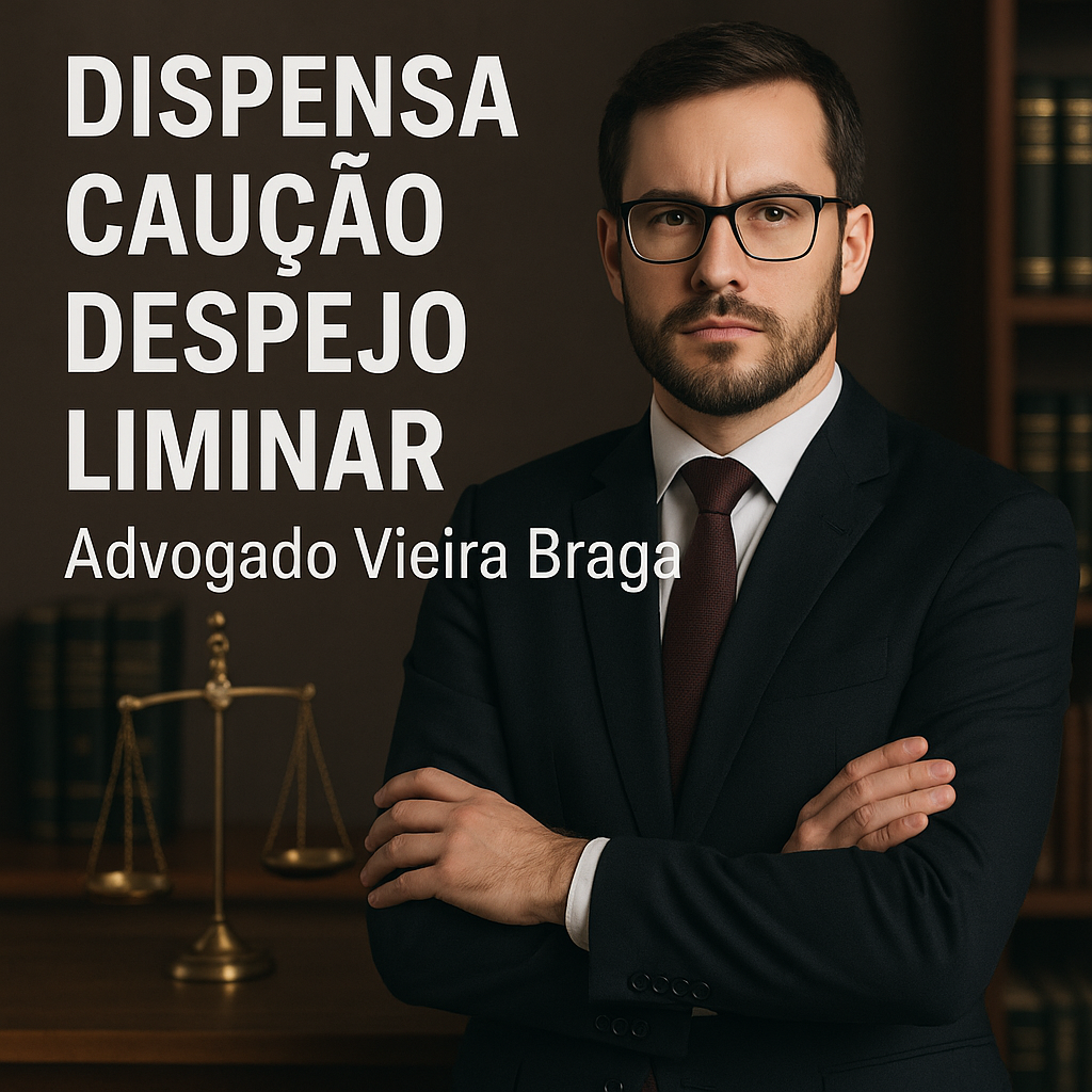 dispensa caução despejo liminar - Advogado Vieira braga